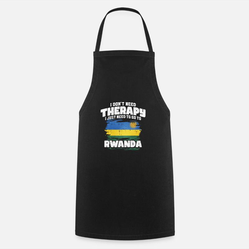 Rwanda - Tablier de cuisine - noir