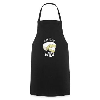 Brie Cheese Gouda Fondue Raclette Cheddar Switzerland - Cooking Apron - black - Front - AI Model Male 185 dark (185cm)