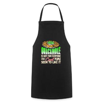 Le guacamole n’est pas pour tout le monde seulement des gens cool - Tablier de cuisine - noir - Devant - AI Model Male 185 dark (185cm)