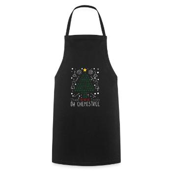 Science Arbre de Noël Chimie Lustig Chimiste - Tablier de cuisine - noir - Devant - AI Model Male 185 dark (185cm)