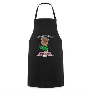 Brazilian Girl Unbreakable I Brazilian Heritage - Cooking Apron - black - Front - AI Model Male 185 dark (185cm)
