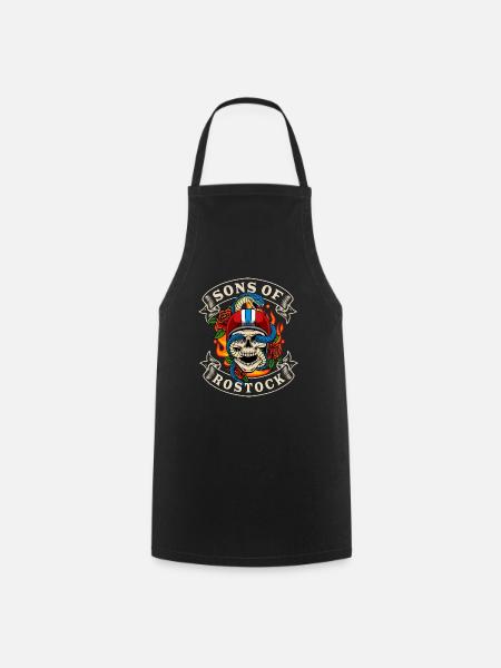 Rostock Biker Geschenk sons of Rostock - Kochschürze - Schwarz