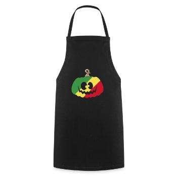 Hongrie Halloween Citrouille - Tablier de cuisine - noir - Devant - AI Model Male 185 dark (185cm)