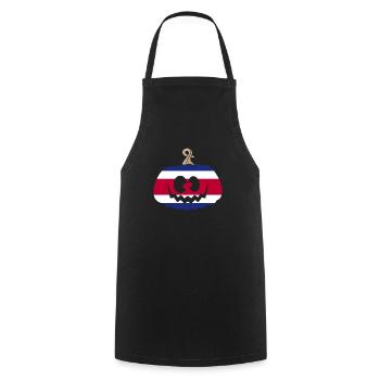 Hongrie Halloween Citrouille - Tablier de cuisine - noir - Devant - AI Model Male 185 dark (185cm)