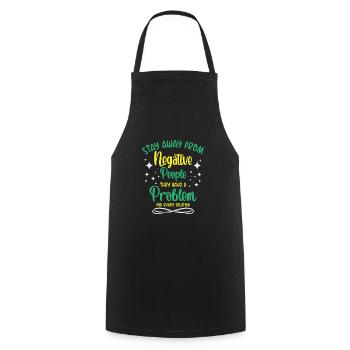 Problem Solution Critical Thinkers Positive - Cooking Apron - black - Front - AI Model Male 185 dark (185cm)