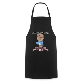 Fille guatémaltèque Incassable I Patrimoine Guatemala - Tablier de cuisine - noir - Devant - AI Model Male 185 dark (185cm)