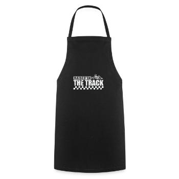 Raised on the Track Gokart Racing Hobby - Cooking Apron - black - Front - AI Model Male 185 dark (185cm)