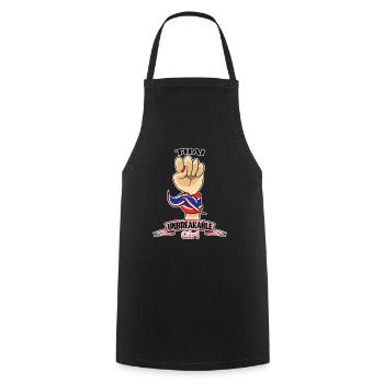 Fille thaïlandaise incassable I Héritage thaïlandais I Thaïlande - Tablier de cuisine - noir - Devant - AI Model Male 185 dark (185cm)