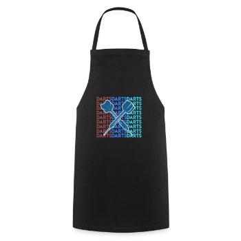Darts Play Dart Arrows Dart Flight Dart - Cooking Apron - black - Front - AI Model Male 185 dark (185cm)