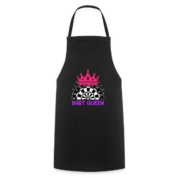 Dart Queen Dart Accessoires Fléchettes pour femmes - Tablier de cuisine - noir - Devant - AI Model Male 185 dark (185cm)