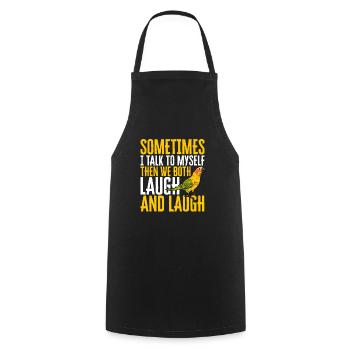 Molinasittich Parrot Bird Sun Parakeet - Cooking Apron - black - Front - AI Model Male 185 dark (185cm)