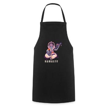 India God Shiva Hinduism Ganesha Deity - Cooking Apron - black - Front - AI Model Male 185 dark (185cm)