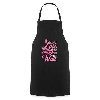 Travailleur occupé en retard - Tablier de cuisine - noir - Devant - AI Model Male 185 dark (185cm)
