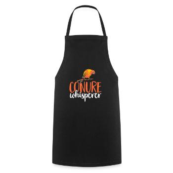 Molinasittich Perroquet Oiseau Perruche du Soleil - Tablier de cuisine - noir - Devant - AI Model Male 185 dark (185cm)