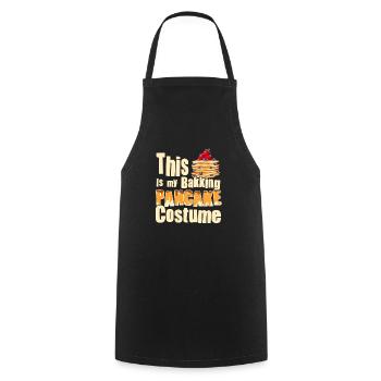 Costume de cuisson de crêpes - Crêpe drôle - Tablier de cuisine - noir - Devant - AI Model Male 185 dark (185cm)