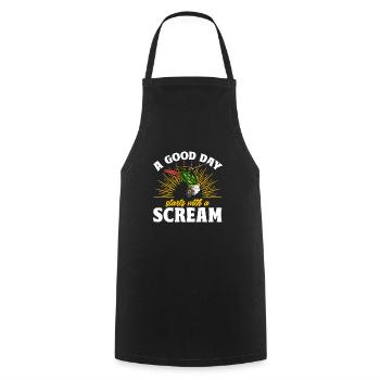 Molinasittich Parrot Bird Sun Parakeet - Cooking Apron - black - Front - AI Model Male 185 dark (185cm)