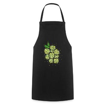 Remplacement du costume de raisin Carnaval Confettis - Tablier de cuisine - noir - Devant - AI Model Male 185 dark (185cm)