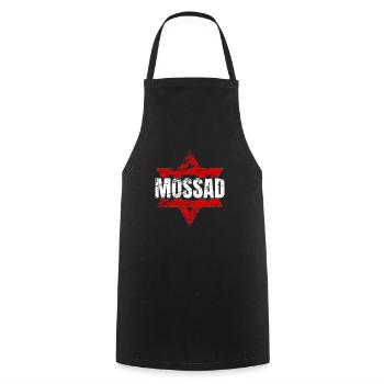 Mossad Israël Renseignement israélien Tel Aviv - Tablier de cuisine - noir - Devant - AI Model Male 185 dark (185cm)