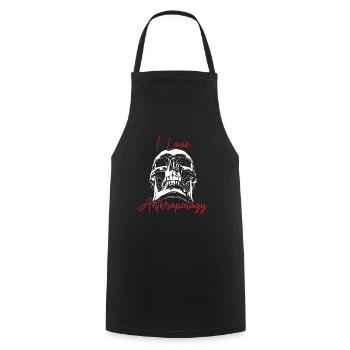 Love Anthropology Science Prehistoric Archaeology - Cooking Apron - black - Front - AI Model Male 185 dark (185cm)
