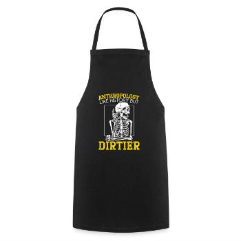 Anthropology Like History But Dirtier - Cooking Apron - black - Front - AI Model Male 185 dark (185cm)