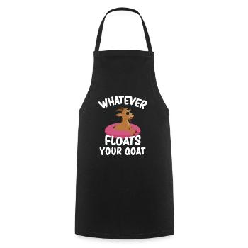 Whatever Floats Your Goat - Kochschürze - Schwarz - Vorne - AI Model Male 185 dark (185cm)