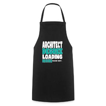 Architect invites training - Cooking Apron - black - Front - AI Model Male 185 dark (185cm)