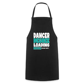 Le danseur invite à la formation - Tablier de cuisine - noir - Devant - AI Model Male 185 dark (185cm)