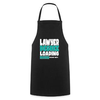 Lawyer invites training - Cooking Apron - black - Front - AI Model Male 185 dark (185cm)
