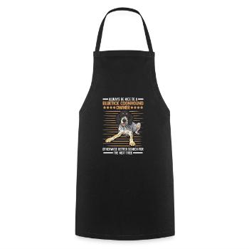Bluetick Coonhound Gift Funny Saying - Cooking Apron - black - Front - AI Model Male 185 dark (185cm)