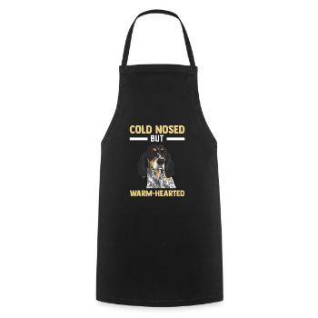 Bluetick Coonhound Gift Funny Saying - Cooking Apron - black - Front - AI Model Male 185 dark (185cm)