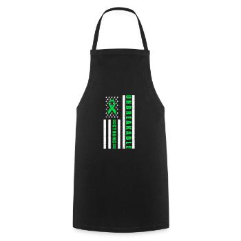 Unbreakable Strong Scoliosis Awareness Green - Kochschürze - Schwarz - Vorne - AI Model Male 185 dark (185cm)