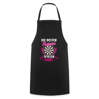 Frauen Darts Damen Dartscheibe Darts Zubehör Dart - Kochschürze - Schwarz - Vorne - AI Model Male 185 dark (185cm)