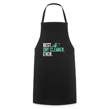 Meilleur nettoyeur à sec de tous les temps Profession Nettoyage à sec - Tablier de cuisine - noir - Devant - AI Model Male 185 dark (185cm)
