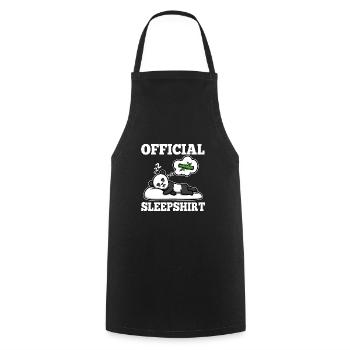Official sleepshirt Panda - Kochschürze - Schwarz - Vorne - AI Model Male 185 dark (185cm)