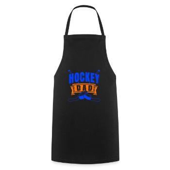 Hockey Dad Awesome Cool Dad Designs T-Shirt - Cooking Apron - black - Front - AI Model Male 185 dark (185cm)
