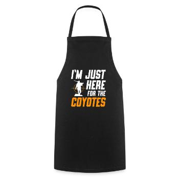 Chasseurs de coyotes - Tablier de cuisine - noir - Devant - AI Model Male 185 dark (185cm)