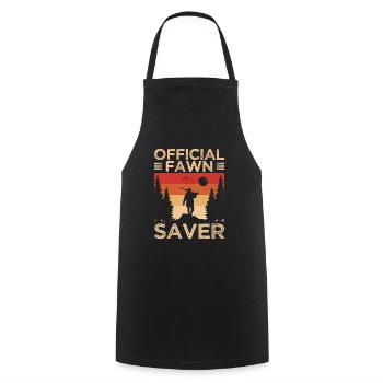 Chasseurs de coyotes - Tablier de cuisine - noir - Devant - AI Model Male 185 dark (185cm)
