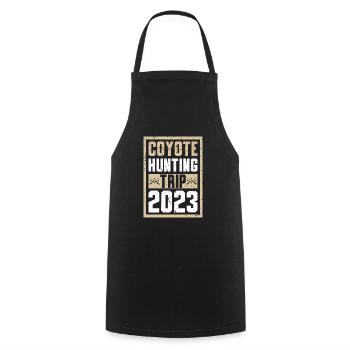 Chasseurs de coyotes - Tablier de cuisine - noir - Devant - AI Model Male 185 dark (185cm)
