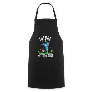 Future Meteorologist - Cooking Apron - black - Front - AI Model Male 185 dark (185cm)