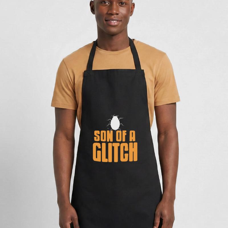 Fils d’un glitch drôle BUG Data Admin Analyst Tablier de cuisine