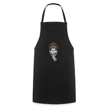 Ganesha I Hindouisme Bouddhisme Motif pour - Tablier de cuisine - noir - Devant - AI Model Male 185 dark (185cm)