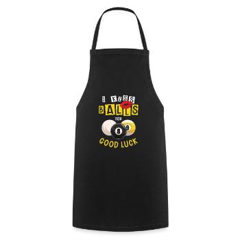 Pocketologist Billard Piscine Billard 8 Femme - Tablier de cuisine - noir - Devant - AI Model Male 185 dark (185cm)