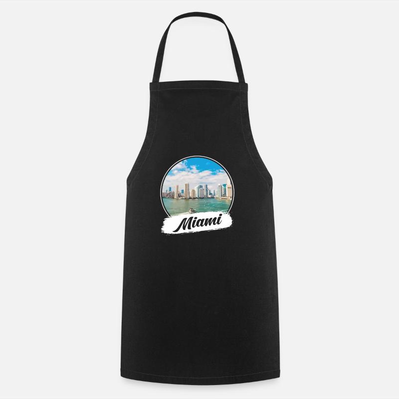Miami Souvenir - Kochschürze - Schwarz