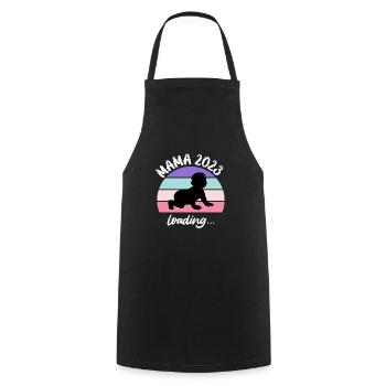 Maman 2023 Chargement de bébé Jeunes filles enceintes - Tablier de cuisine - noir - Devant - AI Model Male 185 dark (185cm)