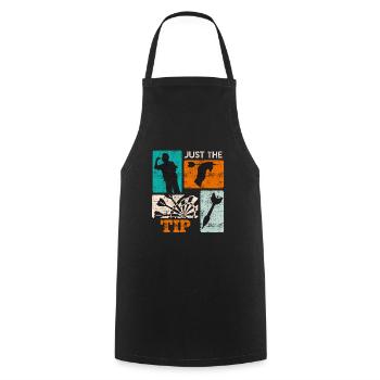 Darts Tip Just the Tip Dart Flights Dart - Cooking Apron - black - Front - AI Model Male 185 dark (185cm)
