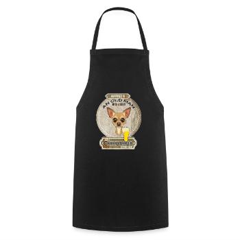 Chihuahua Dad Beer Lover - Kochschürze - Schwarz - Vorne - AI Model Male 185 dark (185cm)