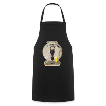 Doberman Dad Beer Lover - Kochschürze - Schwarz - Vorne - AI Model Male 185 dark (185cm)