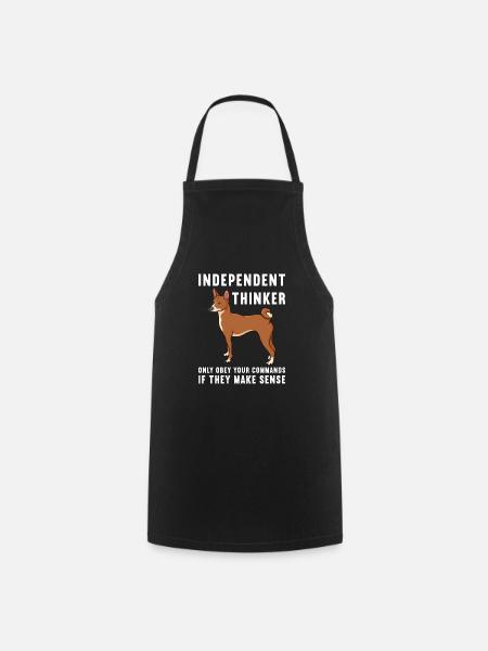 Basenji Hund Geschenk - Kochschürze - Schwarz