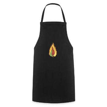 Chili Jalapenos Habaneros Carolina Reaper - Cooking Apron - black - Front - AI Model Male 185 dark (185cm)