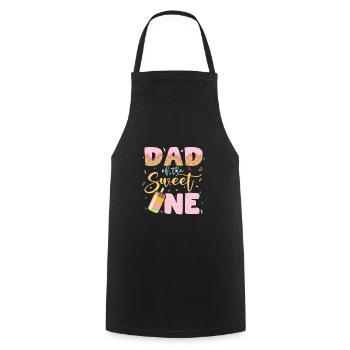 Eiscreme Liebhaber Papa Süße Tochter Waffeleis - Kochschürze - Schwarz - Vorne - AI Model Male 185 dark (185cm)